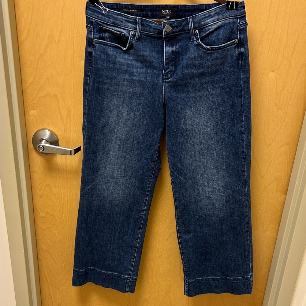NYDJ Dark Blue  Teresa Wide Leg Jeans